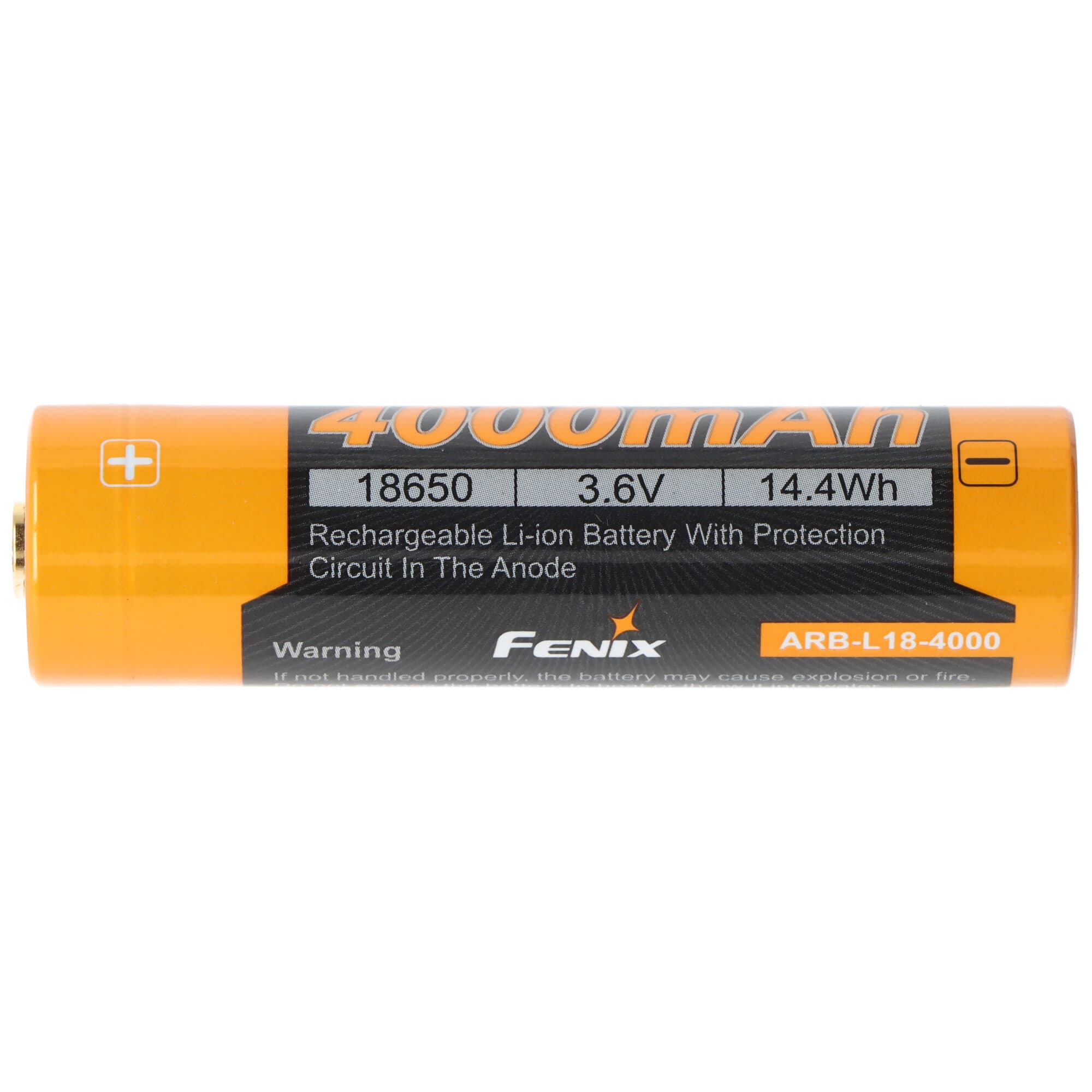 Batterie Fenix ARB-L18-4000 18650 Li-Ion, avec circuit de protection, 3,6 volts 4000mAh