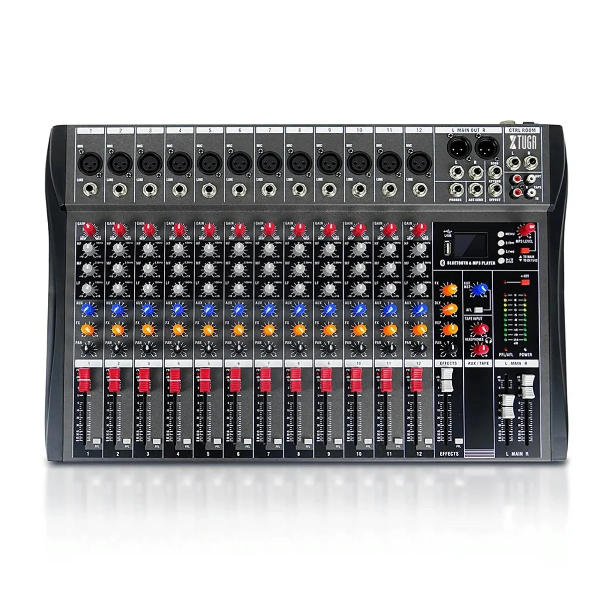 Yonis Table de mixage audio 12 canaux