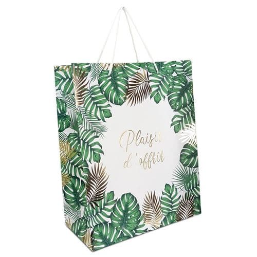 pochette cadeau carton plaisir d'offrir 26x13x41cm - sud trading cd7189