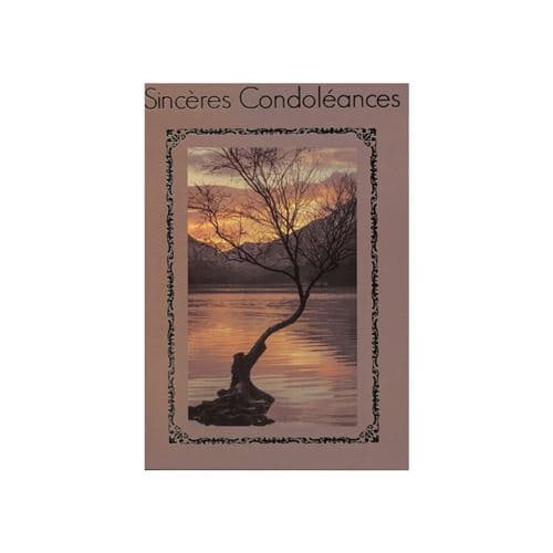 Carte De Voeux - Condoléances - Sincères Condoléances - Couché de Soleil