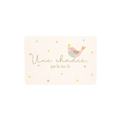 Mini Carte De Voeux - Amour / Amitié - Une Chance Que Tu Sois Là