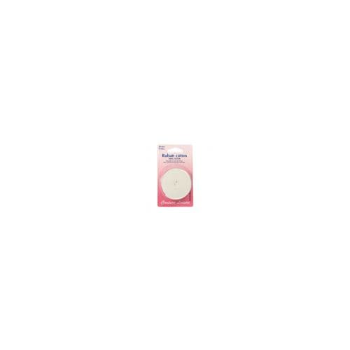 Ruban de coton Blanc 20 mm - 5 mètres